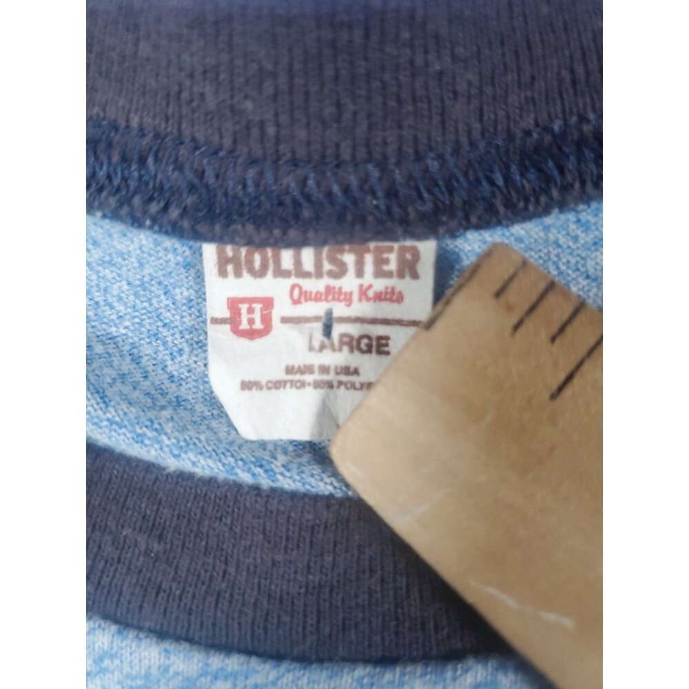 Vintage Hollister Ocean Beach Blue T-Shirt Men's Size Large - Picture 7 of 14